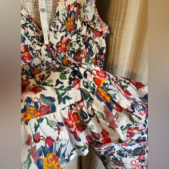 NWT Anthropologie Floral 100% Cotton Dress- S - Picture 6 of 10